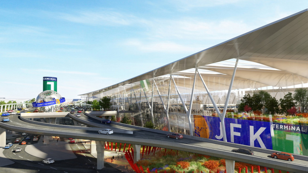 Er Srbija na Terminalu 1 Međunarodnog aerodroma Džon F. Kenedi u Njujorku